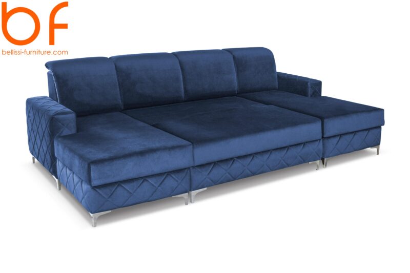 Sleeper sectional - Alfredo Blue