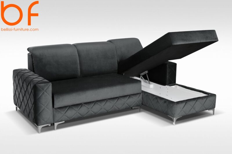 Sleeper sectional - Alfredo Mini Grey Right