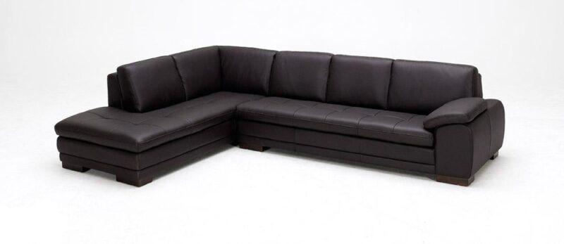 625 Leather Sectional in Brown