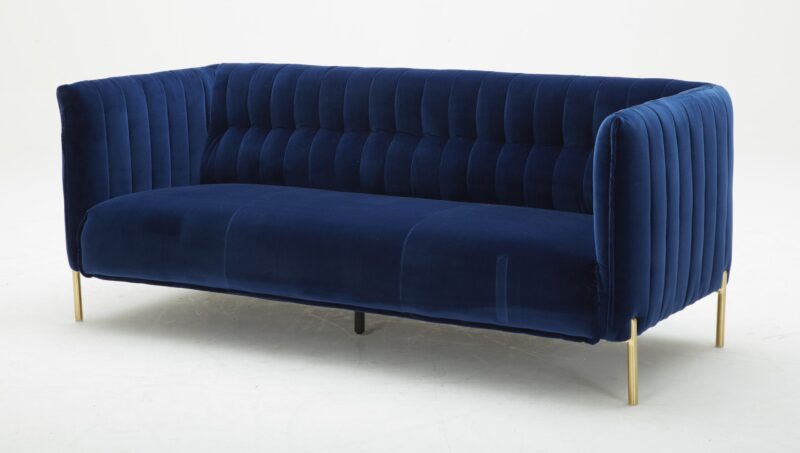 Deco Sofa in Blue Fabric