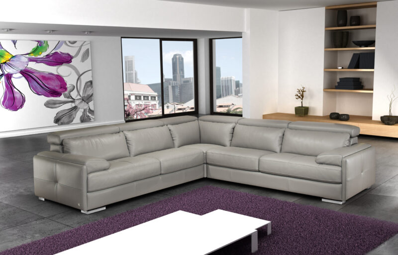 Gary Italian Leather Sectional