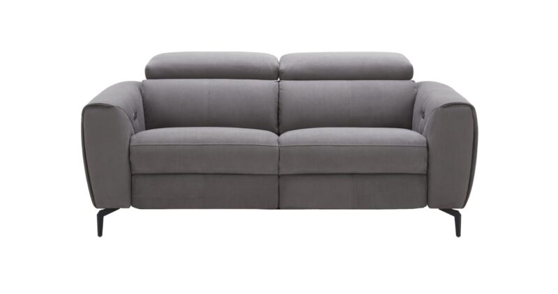 Lorenzo Grey Fabric Loveseat