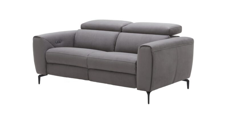 Lorenzo Grey Fabric Loveseat