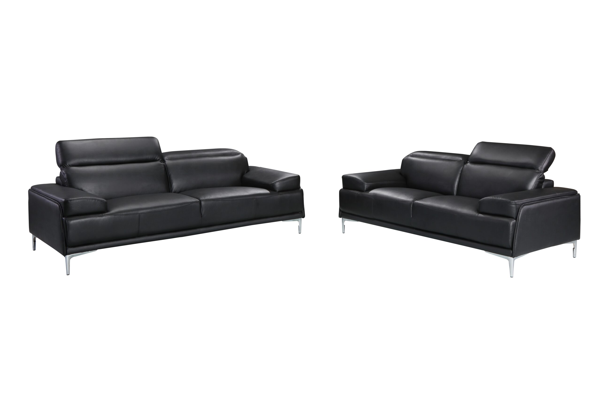 Nicolo Love Seat in Black — buy in NYC - Bellissi Furniture