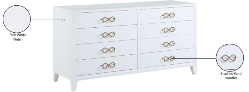 Bowtie Dresser White