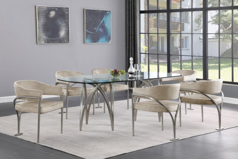 Madelyn Dining Table Chrome