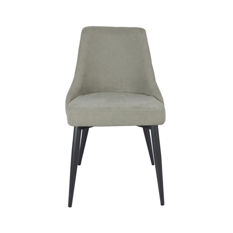 Cosmo Upholstered Curved Back Side Chairs Light Grey (Set of 2)