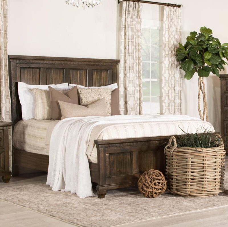 Bennington Rectangular Queen Bed Acacia Brown