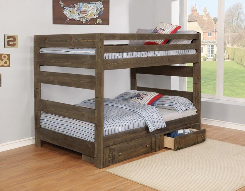 Wrangle Hill Bunk Bed Gun Smoke Collection