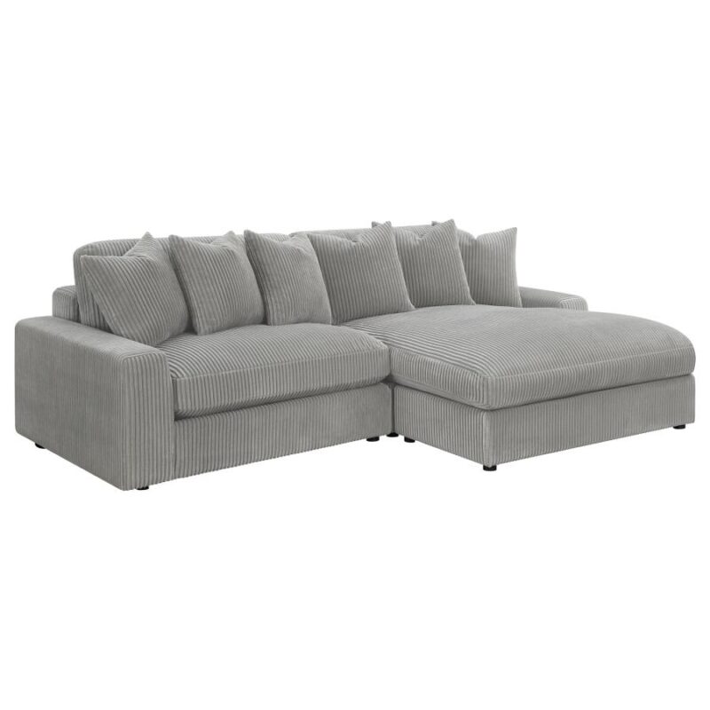 Sectional Sofa Blaine Fog - Upholstered Reversible