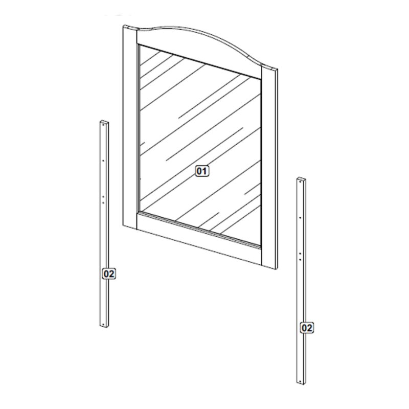 100% Solid Wood Frame Mirror