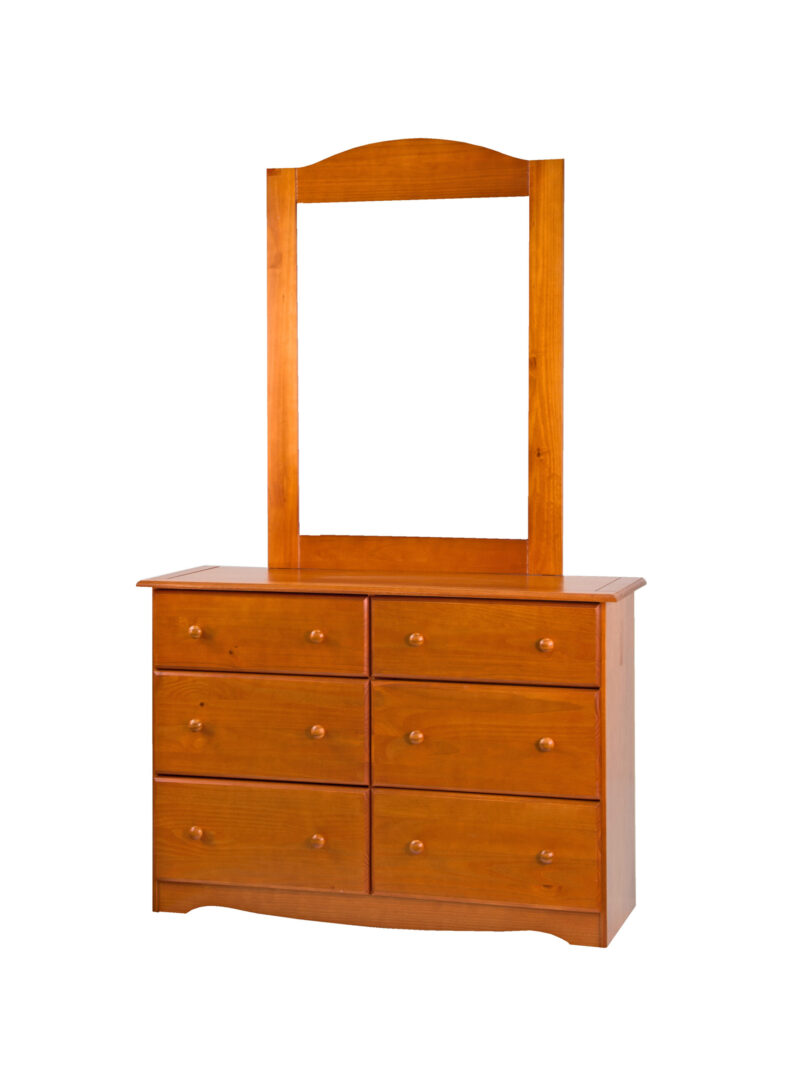 100% Solid Wood 6-Drawer Double Dresser