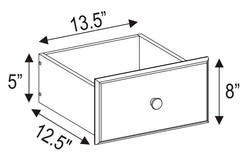  100% Solid Wood 3-Drawer Nightstand