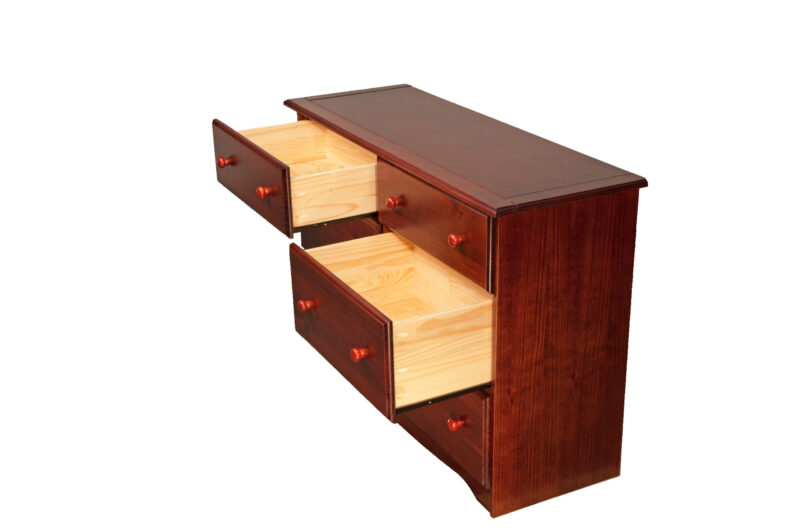 100% Solid Wood 6-Drawer Double Dresser