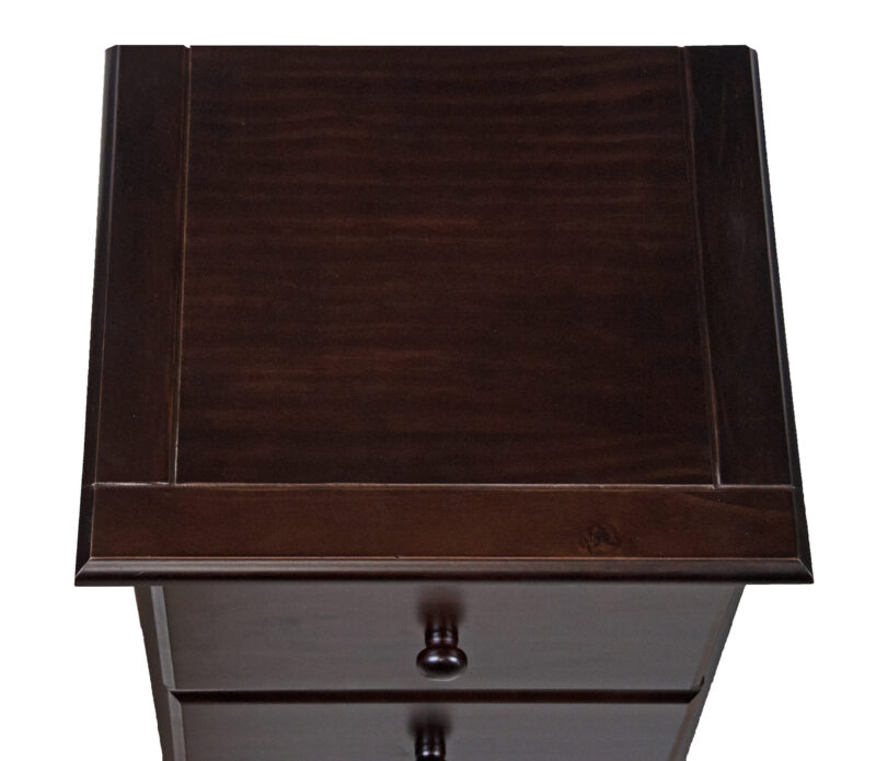  100% Solid Wood 3-Drawer Nightstand