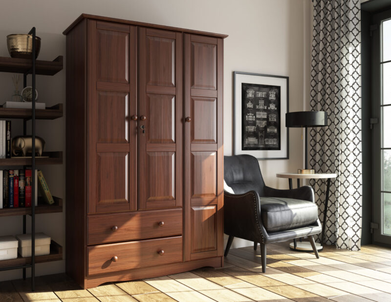 100% Solid Wood Grand Wardrobe