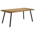 Maverick Dining Table Natural Mango and Black