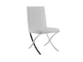 Loft dining chair in black pu leather.