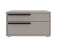 Carter Left nightstand in taupe matte