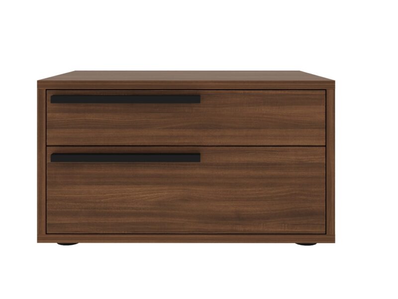 Carter Left nightstand in taupe matte