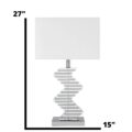 Crystal Two Tone Paved Table Lamp // 1 Light