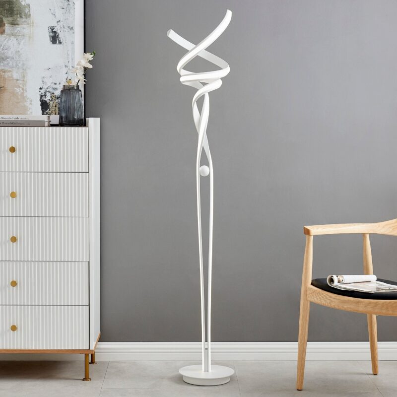 Munich LED White  63" Floor Lamp // Dimmable