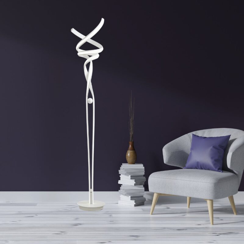 Munich LED White  63" Floor Lamp // Dimmable