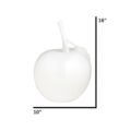 Solid Color Apple Sculpture // White