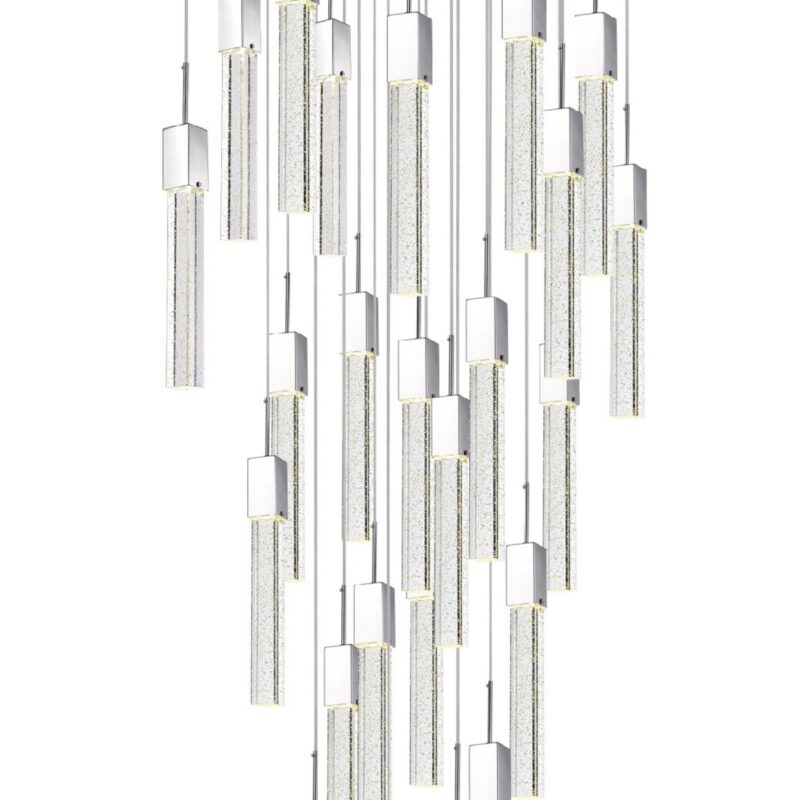 Sparkling Night Chandelier Vertical // XL  25  Light