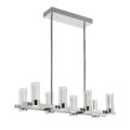 Sparkling Night LED Rectangular Chandelier//  8 Lights