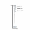 Vertical Crystal Sphere Floor Lamp // 3 Light