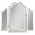 Evangeline Vanity Mirror with Faux Diamond Trim Silver