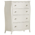 Dominique 4-drawer Chest Cream White