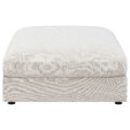 Serene Upholstered Rectangular Ottoman Beige