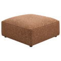 Jennifer Upholstered Ottoman Terracotta