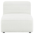 Sunny Upholstered  Armless Chair Natural