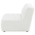 Sunny Upholstered  Armless Chair Natural