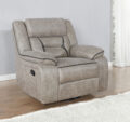 Greer Upholstered Tufted Back Glider Recliner