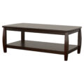 Dixon Rectangular Coffee Table with Lower Shelf Espresso