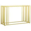 Adri Metal Frame Sofa Table Matte Brass