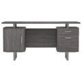 Lawtey Rectangular Storage Office Desk Cappuccino