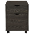 Noorvik 2-drawer Mobile File Cabinet Dark Oak