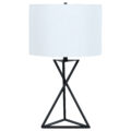 Mirio Drum Table Lamp White and Black