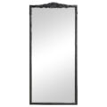 Sylvie French Provincial Rectangular Floor Mirror Black