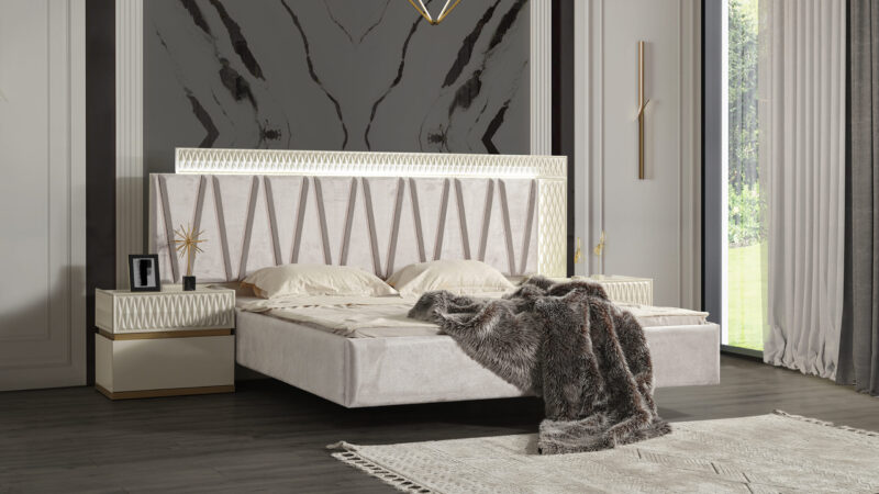 Delfano Beds White