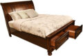 Baltimore Beds in Dark Walnut