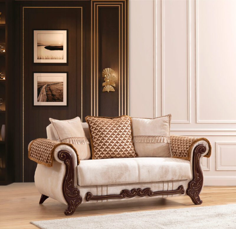 Carmen Loveseat in Beige