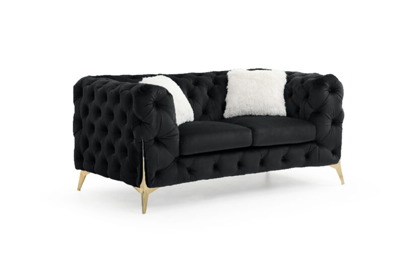 MODERNO BLACK LOVESEAT1