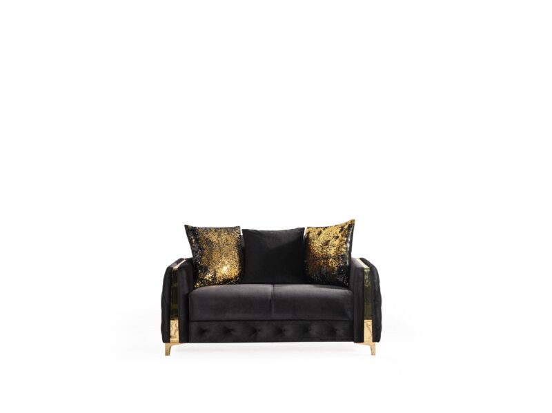 lust loveseat front black300