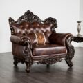 Palencia Chair, Dark Cherry/Brown